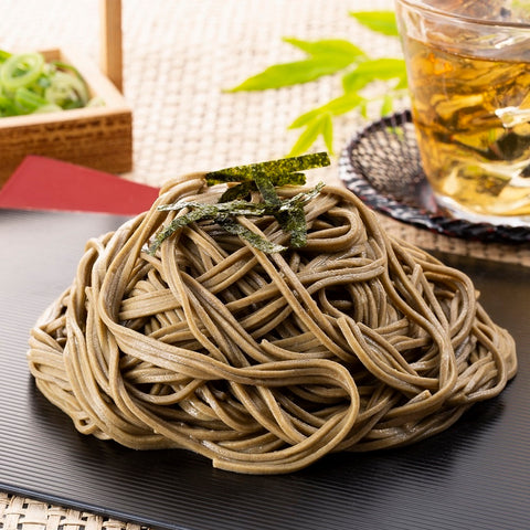Uji Matcha and Hojicha Soba (6 servings) with Special Dipping Sauce