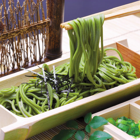 Uji Matcha and Hojicha Soba (6 servings) with Special Dipping Sauce