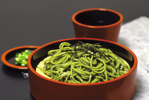 Uji Matcha and Hojicha Soba (6 servings) with Special Dipping Sauce