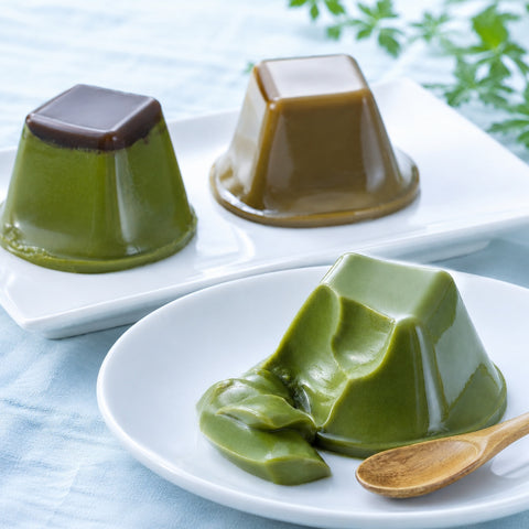 Uji Matcha, Hojicha and Uji Kintoki Pudding (6 pieces / 9 pieces)