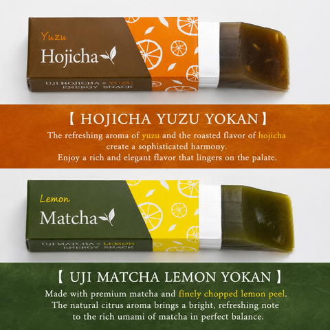 Uji Matcha Lemon Yokan Hojicha Yuzu Yokan　8 pieces