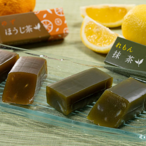 Uji Matcha Lemon Yokan Hojicha Yuzu Yokan　8 pieces