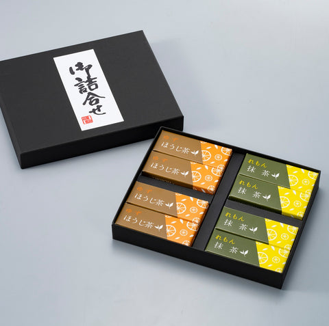 Uji Matcha Lemon Yokan Hojicha Yuzu Yokan　8 pieces